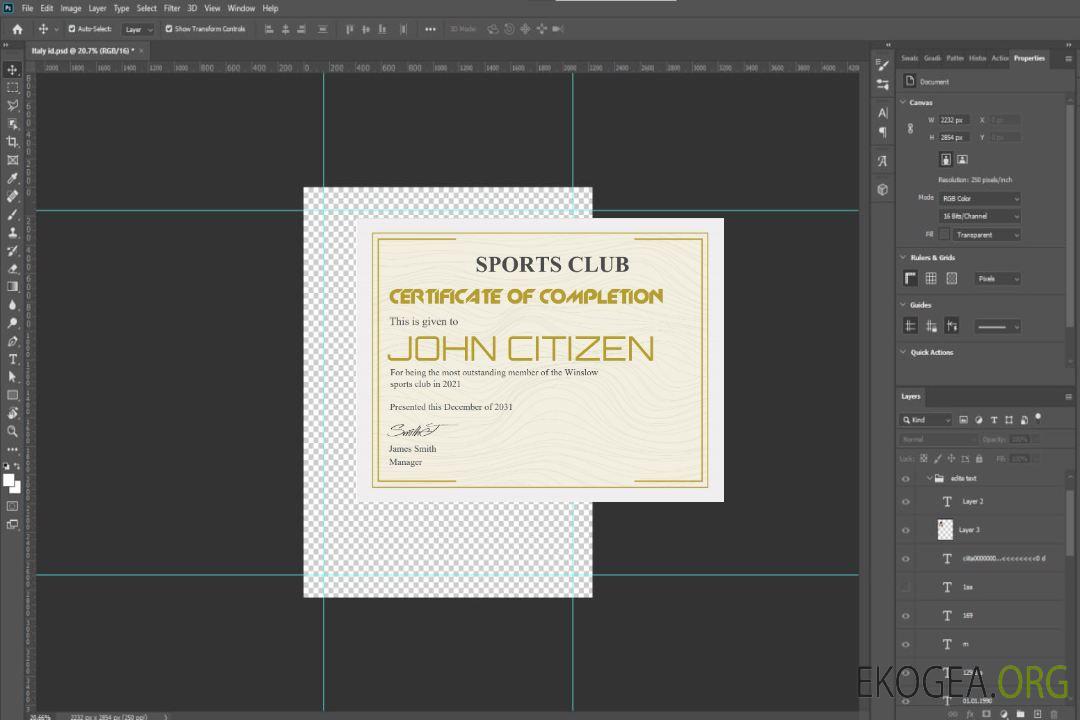 Certificat de reconnaissance USA version 3 template Certificat de reconnaissance USA version 3 template